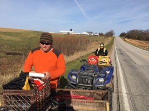 Near Kalona with Seth, Sara and Derrick